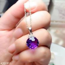 KJJEAXCMY boutique jewelry 925 sterling silver inlaid Amethyst popular necklace Women's pendant luxurious 2024 - buy cheap