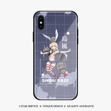 Shimakaze Kantai Collection Soft silicone Glass Phone case shell cover For iPhone 6 6S 7 8 Plus X Xr Xs 11 Pro Max 2024 - buy cheap