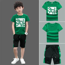 Kids Tracksuit For Boys Clothing Sets 2020 Summer Toddler Boys Clothing 2pcs Outfit Suit Children Clothing 5 6 7 8 9 10 12 Year 2024 - buy cheap