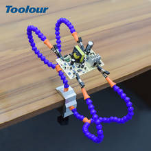 Toolour Multi Soldering Helping Hand Third Hand Tool with 4PCS Flexible Arms Soldeirng Station Holder For PCB Welding Repair 2024 - buy cheap