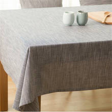 Rectangular manteles de lino de algodón de Color sólido mantel de mesa para cenar mantel NAPE casa Decoración de mesa 2024 - compra barato