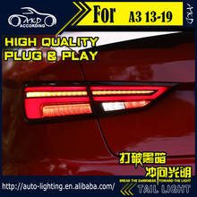 AKD-lámpara trasera de estilo de coche para Audi A3, luz LED de señal trasera DRL, accesorios de lámpara trasera de parada, 2013-2019, A3, Sedán 2024 - compra barato