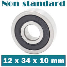 123410 rodamientos de bolas no estándar 12x34x10mm (1 pieza), diámetro interior 12mm, 34 mm diámetro exterior, grosor 10mm, rodamiento 2024 - compra barato