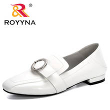 ROYYNA-zapatos de tacón grueso con hebilla para mujer, calzado de vestir con punta cuadrada, a la moda, 2020 2024 - compra barato