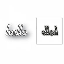 New Mini Hello Word Manuscript 2020 Metal Cutting Dies for DIY Scrapbooking and Card Making Decorative Embossing Craft No Stamps 2024 - buy cheap