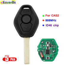 5PCS/LOT 315LP MHZ 315MHz 433MHZ 868MHZ 3 button Remote Key PCF7953 ID46 Chip for BMW CAS2 5 series E46 E60 E83 E53 E38 E36 E39 2024 - buy cheap