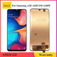 Pantalla táctil AMOLED para Samsung Galaxy A20, montaje LCD para Samsung A20, SM-A205F, SM-A205FN, 100% probada 2024 - compra barato