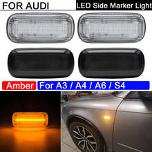 2Pcs Front LED Side Marker Light Amber Turn Signal Blinker Indicator Lamp For Audi A3 S3 8P A4 S4 RS4 B6 B7 B8 A6 S6 RS6 C5 C7 2024 - buy cheap