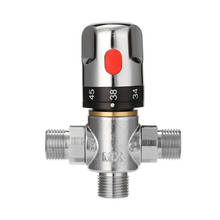 Válvula termostática ajustável para banheiro, mixer de água quente e fria, válvula de controle de temperatura 2024 - compre barato