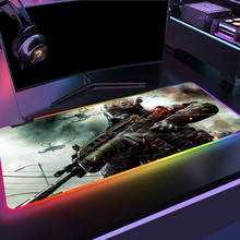 Большой игровой коврик для мыши Call of Duty RGB, коврик светодиодный мыши со светодиодной подсветкой, игровой коврик для мыши COD, компьютерный Настольный коврик, поддержка «сделай сам» 2024 - купить недорого