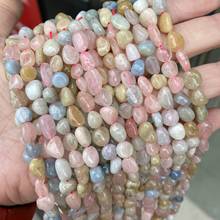 6x8mm Irregular Natural Morganite Stone Beads DIY Loose Crystal Stone Beads For Jewelry Making Earring Necklace Bracelet 15'' 2024 - buy cheap