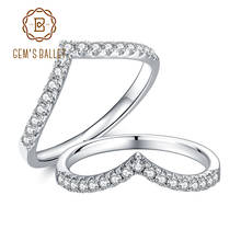 Женские обручальные кольца GEM'S BALLET Moissanite, обручальное кольцо из стерлингового серебра 925 пробы, обручальное кольцо 2024 - купить недорого