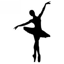 SZWL Ballerina Ballet Dancer Creative Car Sticker Waterproof Vinyl Decal for Window Wall Auto Bumper Laptop Studio,15cm*9cm 2024 - buy cheap