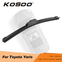 KOSOO For TOYOTA Yaris Japanese French Verso Model Year From 1999 To 2018 Fit J Hook Arm Auto Wiper Blades Natural Rubber 2024 - buy cheap