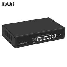 4 10/100 /1000Mbps Gigabit PoE ports 1 Gigabit Ethernet Uplink 1 SFP Gigabit Uplink Optical Ports PoE Switch Gigabit 60W 2024 - buy cheap