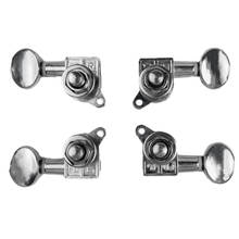 Pack of 4 Metal Ukulele Hawaii Guitar Strings Tuning Pegs Button 2L 2R Machine Heads DIY 2024 - buy cheap