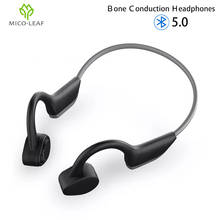 Fones de ouvido wireless de condução óssea, fone auricular esportivo ao ar livre com microfone, bluetooth 5.0 2024 - compre barato