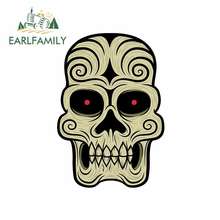 EARLFAMILY 13cm x 9.1cm For Skull Anime Wrap Sticker Creative Stickers Sunscreen Comic decal Bumper Decoration Custom Printing 2024 - buy cheap