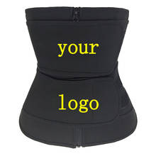 Women Neoprene Waist Trainer Body Shaper Slimming Corset Logo Print Sweat Belt Shaping Trimmer Sheath Belly Belt Shapewear Fajas 2024 - buy cheap