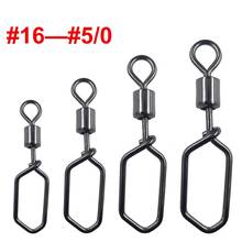 200pcs Fishing Swivels Swing Square Snap #1/0-#10 Steel Rolling Swivel Hook Lure Connector pesca Carp Fishing Accessories 2024 - buy cheap