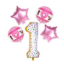 Набор латексных воздушных шаров для детей, фольгированный надувной шар в форме пончика, украшение для вечеринки в честь Дня рождения, праздника 2024 - купить недорого