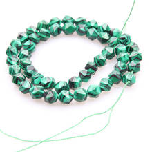 wholesale Natural Loose Round Faceted Stone Beads malachite For Jewelry Making Bracelet 6/8/10mm Pick 2024 - buy cheap