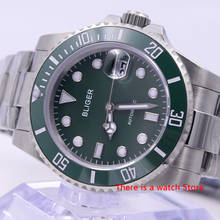 Bliger 40mm Automatic Mechanical Men Watch Luxury Brand Sapphire Crystal Watch Luminous Waterproof Calendar Wristwatch Men 2024 - buy cheap