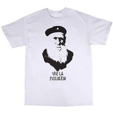 Charles Darwin Evolution T-Shirt 100% Cotton Origin Of The Species Atheist mens fashion tshirt summer tops sbz5066 2024 - buy cheap