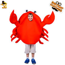 DSPLAY Cosplay Kids Funny Crab Mascot Costume Jumpsuit New Style Crab Mascot Costume Cosplay Carnival Halloween Party 2024 - buy cheap