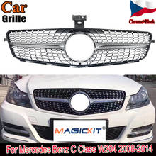 MagicKit-rejilla AMG de diamantes para mercedes-benz, W204, Clase C, Saloon Estate, Coupe, Plata 2024 - compra barato