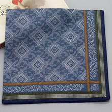 Lenço de bolso xadrez de algodão masculino, lenço quadrado de bolso vintage 3 peças 2024 - compre barato