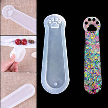 DIY 1pcs Craft With Hole Cat Claw Silicone Mold Mould Epoxy Resin Jewelry Bookmark 2024 - buy cheap