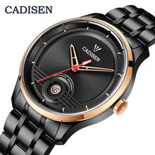 CADISEN-Reloj de acero inoxidable para hombre, accesorio Masculino de pulsera resistente al agua con mecanismo automático de movimiento japonés NH35, complemento mecánico de marca de lujo 2024 - compra barato