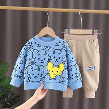 2022 New Children's Clothing set Boys Spring sport suit Girl Fashion Cartoon Mouse baby outfit Toddler cute 2pcs sets ST20019 2024 - buy cheap