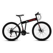 Bicicleta elétrica dobrável, bicicleta de montanha, 26-polegadas, 21 velocidades, bateria de lítio, 36v, 240w, 60 km/h, para adultos 2024 - compre barato