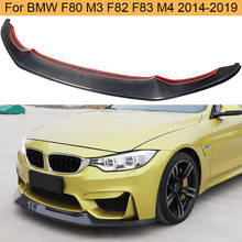 Car Front Bumper Lip Spoiler For BMW F80 M3 F82 F83 M4 2014 - 2019 Front Bumper Lip Spoiler Apron Chin Splitters 2024 - buy cheap