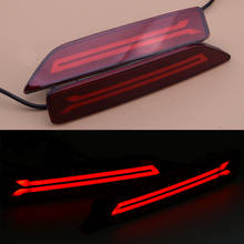 2pcs LED Rear Bumper Lamp Reflector DRL Stop Brake Light Lamp Fit for Honda CRV CR-V 2007 2008 2009 2024 - buy cheap