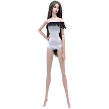 NK-traje de baño de encaje blanco para muñeca Barbie, traje de baño de una pieza para la playa, 1 unidad, regalo para niña, juguete para bebé 079C 8X 2024 - compra barato