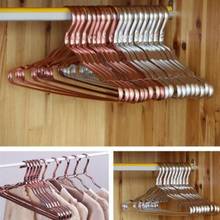 10pcs Clothes Hangers Aluminium Alloy Clothes Hangers Skid Resistance Coat Hangers Clothes Hanging Racks Laundries (Rose Gold) 2024 - buy cheap