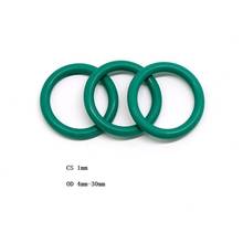 1 mm fkm o-ring arruela de borracha para vedação, anel o verde od 4 mm - 30 mm 2024 - compre barato