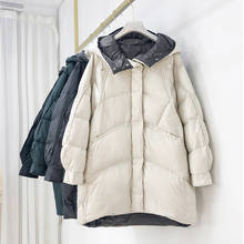 Sedumo jaqueta parka grande, casaco com capuz casual de bolso longo fashion para mulheres ed1449 2024 - compre barato