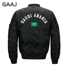 GAAJ Print Saudi Arabia Flag Jackets Men Casual Fashion Jacket Waterproof O Neck Army Green Clothes Military Style For Male 6XL 2024 - buy cheap