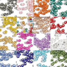 Cuentas de cristal redondas para fabricar joyas para niños, 150-1000 piezas de diámetro, 2/3/4mm, espaciador de semilla de vidrio de Color, bricolaje, novedad 2024 - compra barato