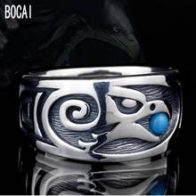 Anillo de plata de águila tailandesa para hombre y mujer, sortija de plata 2019 pura, 100%, 925 2024 - compra barato