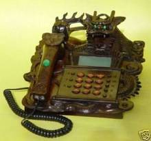 Tallas de madera roja antigua China, teléfono de Dragón de jade, Envío Gratis 2024 - compra barato