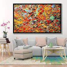 Jackson Pollock Abstract Oil Painting Wall Art Canvas Painting Color Posters And Prints Modern Art Home Decoration Wall Pictures 2024 - buy cheap