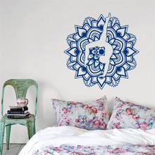 Wall Decal Mandala Moroccan Ornament Pattern Flower Namaste Indian Circle Gymnastics Yoga Dorm Home Decor Vinyl Sticker  HY1589 2024 - buy cheap