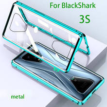 BlackShark 3s Case For Xiaomi Black Shark 3 s Metal Frame Doubl Sided Glass Cover Black Shark 3  Protective Phone Case 2024 - buy cheap