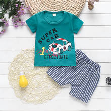 Baby Summer Clothing Set Infant Newborn Set Toy Car Style T-shirt+shorts 2pcs Kids Boy Outfits For Bebes Tracksuit 2024 - buy cheap