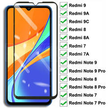 9D Tempered Glass For Xiaomi Redmi 9 9A 9C 8 8A 7 7A Screen Protector Glass Redmi 10X Note 8 8T 7 9S 9 Pro Max Protective Glass 2024 - купить недорого